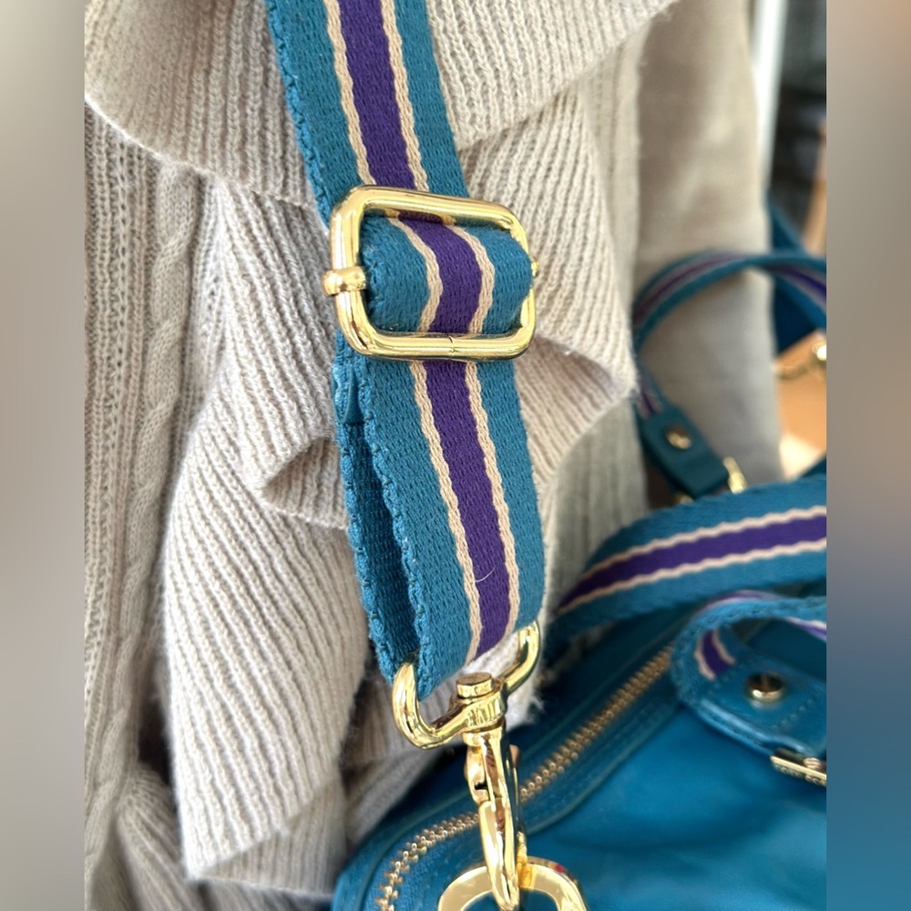 Tory Burch Blue and Gold Women's Bag - Picture 5 of 10
